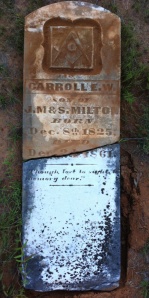 Carroll E. W. Milton Headstone